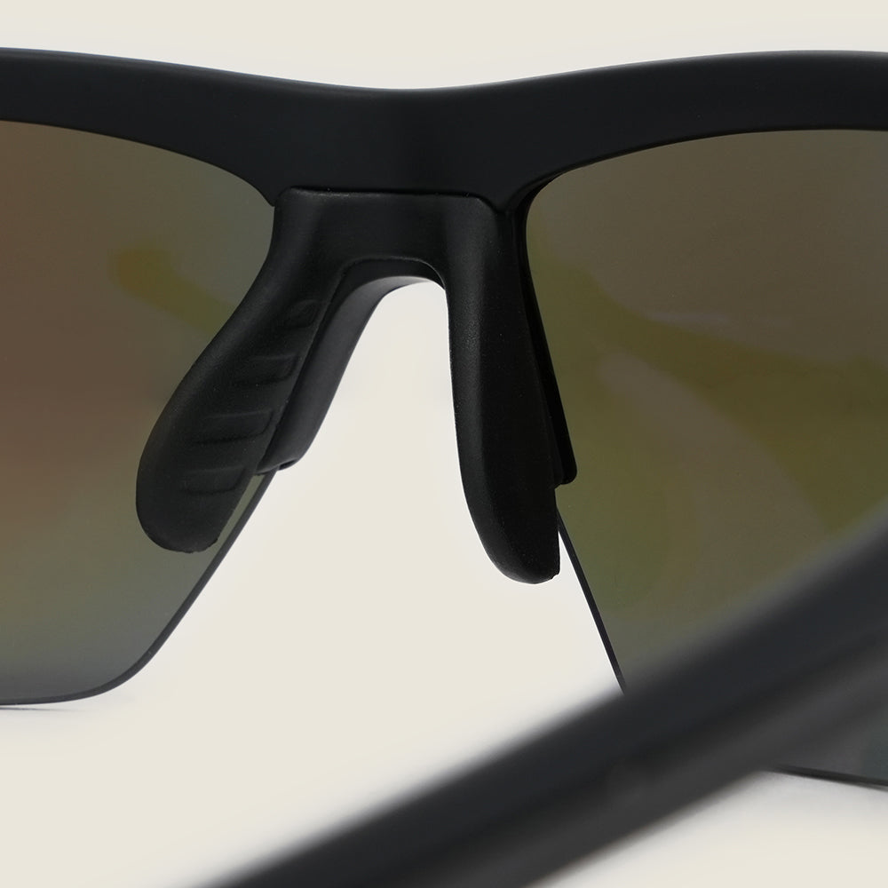 Ardgour Sunglasses (Matt Black/Blue Mirror)
