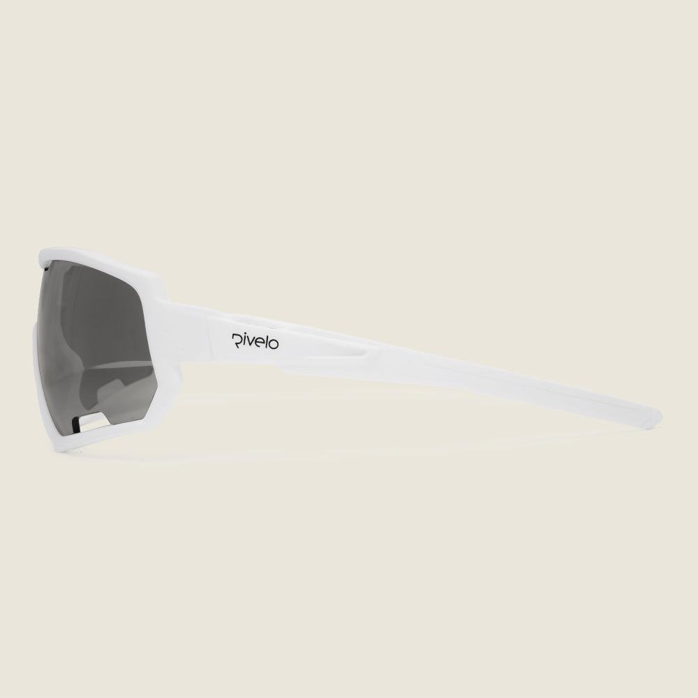 Braemar Sunglasses (Matt White/Chrome) (studio)