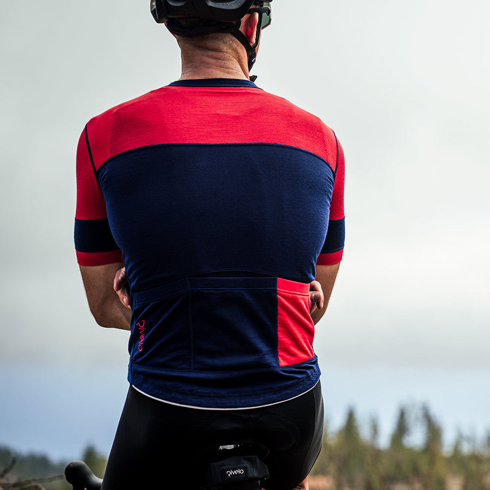 Mens Barbondale II Jersey (Navy/Red) (model: barnaby)
