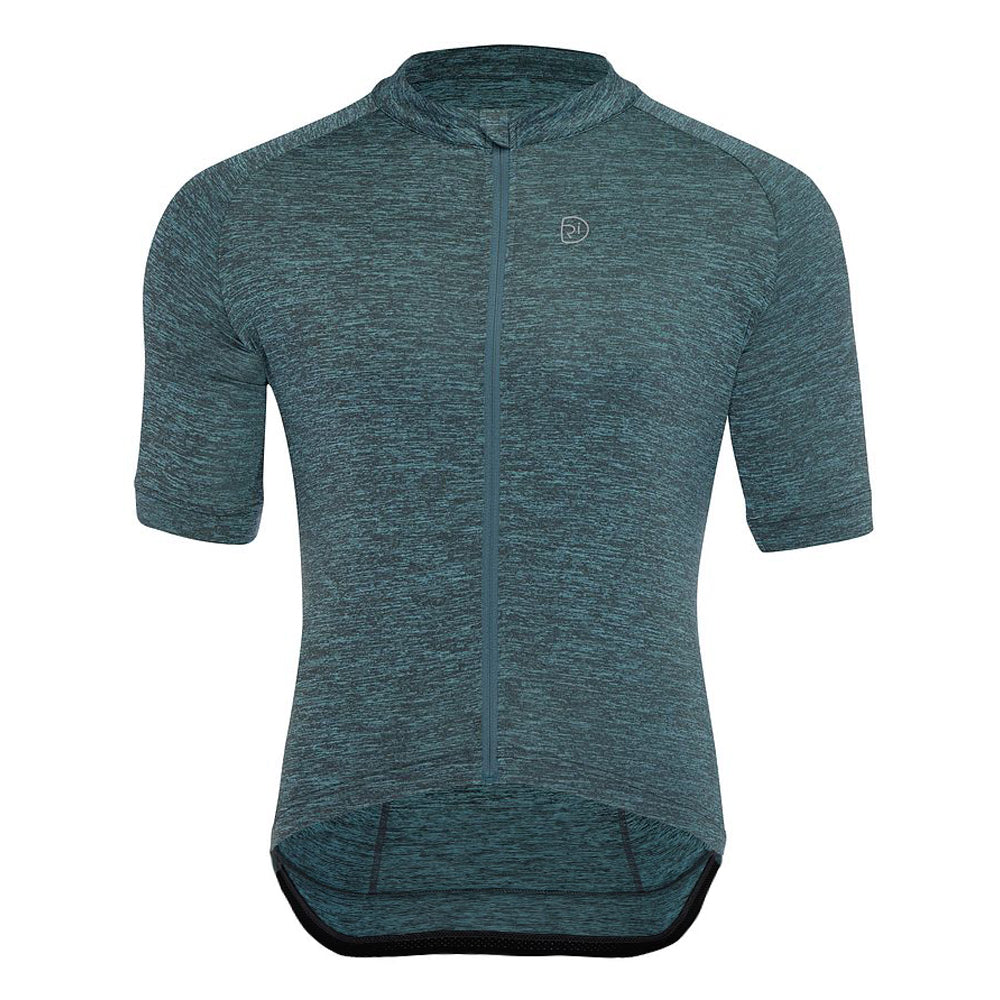 Mens Broomfield Essential Jersey (Aqua Melange) (studio)