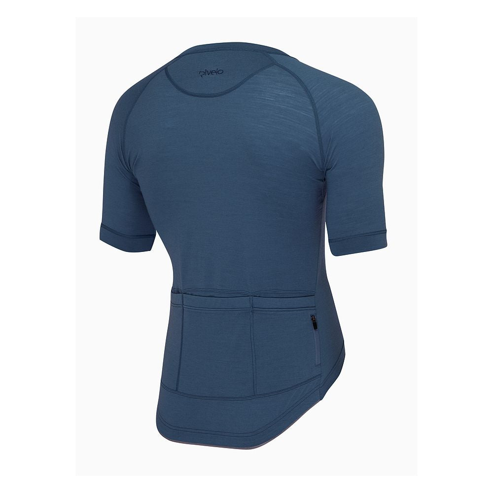 Mens Cranbrook SS Merino Blend Jersey (Airforce) (studio)