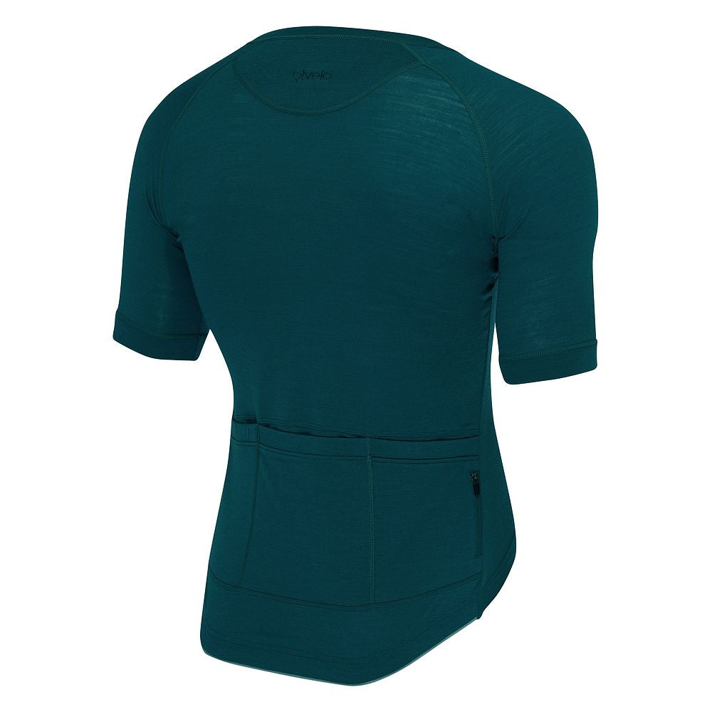 Mens Cranbrook SS Merino Blend Jersey (Petrol) (studio)