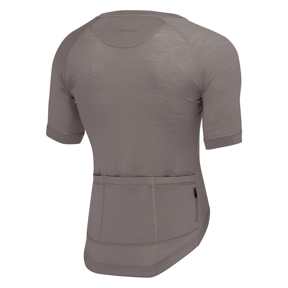 Mens Cranbrook SS Merino Blend Jersey (Vintage Grey) (studio)