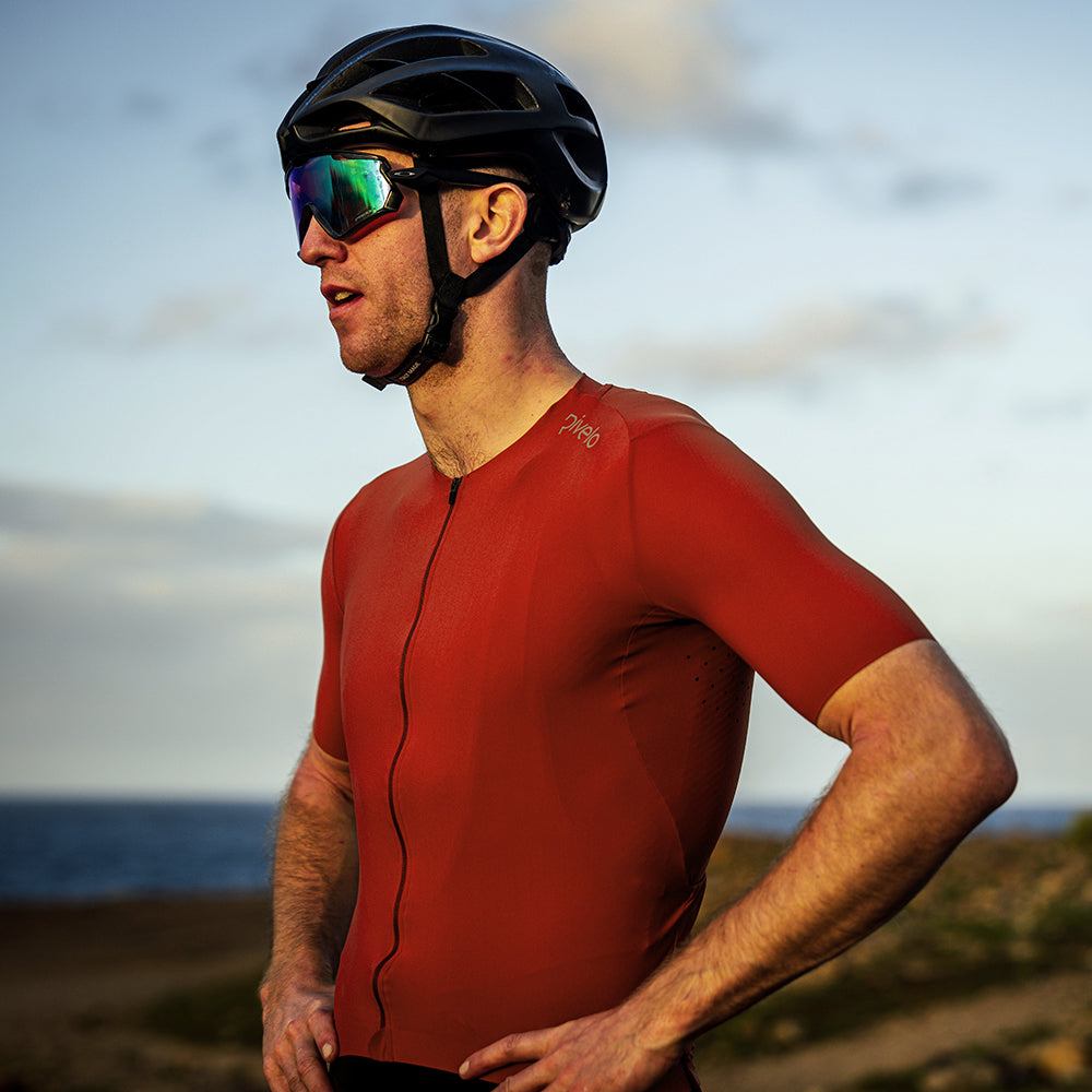 Mens Finestre Race Jersey (Brick) (model: barnaby)