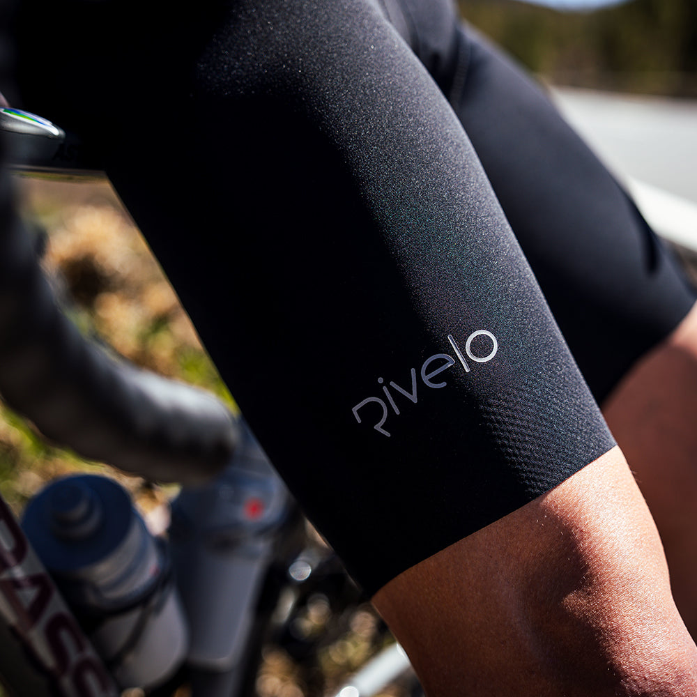 Mens Forcella Race Bib Shorts (Black/Black) (model: joe)