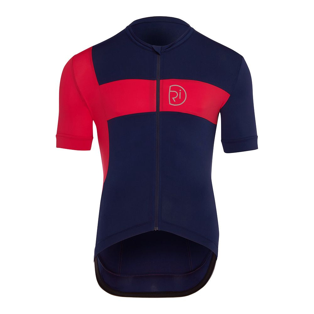 Mens Porlock II Jersey (Navy/Red) (studio)