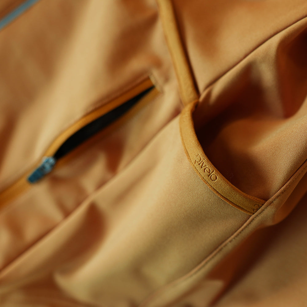 Rivelo Mens Eco Felcott Thermal Long Sleeve Jersey (Mustard)