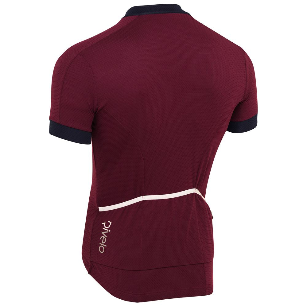 Rivelo Mens Hartside Jersey (Burgundy/Navy) (studio)