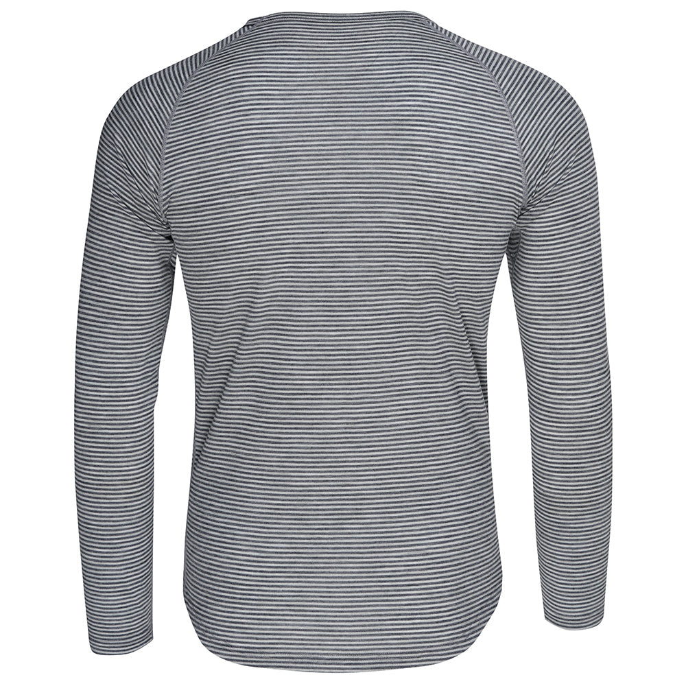 Rivelo Mens Hathersage Merino Blend Long Sleeve Base Layer (Charcoal/Dark Grey) (studio)