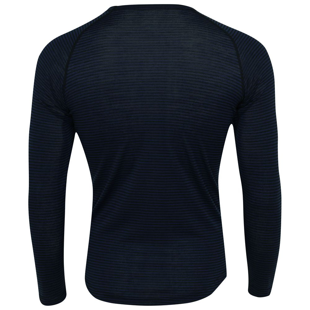 Rivelo Mens Hathersage Merino Blend Long Sleeve Base Layer (Navy/Black) (studio)