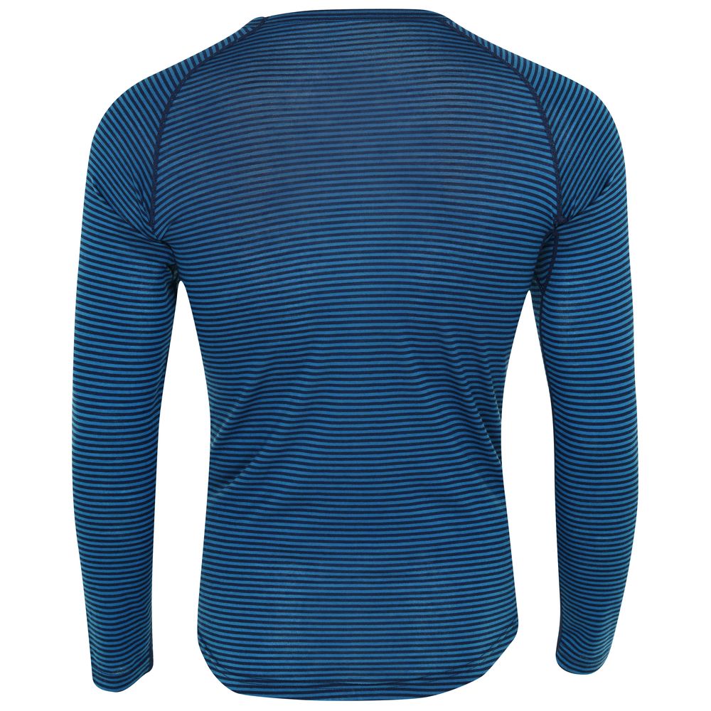 Rivelo Mens Hathersage Merino Blend Long Sleeve Base Layer (Teal/Navy) (studio)