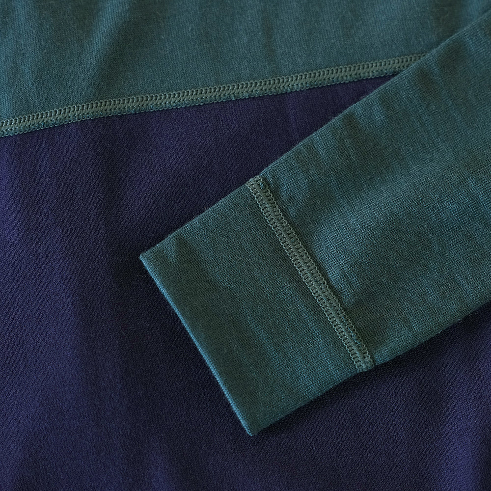 Rivelo Mens Lydford Merino Blend Long Sleeve Jersey (Petrol/Navy)