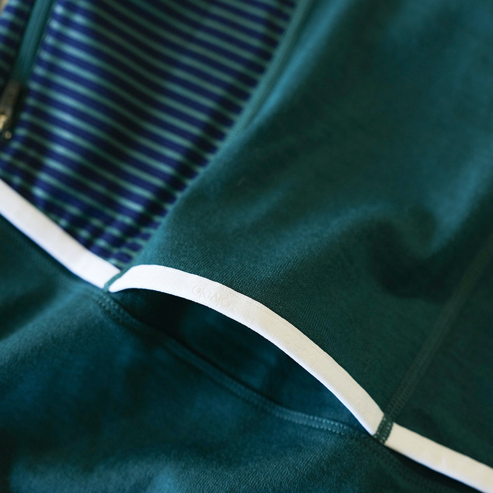 Rivelo Mens Lydford Merino Blend Long Sleeve Jersey (Petrol/Navy)
