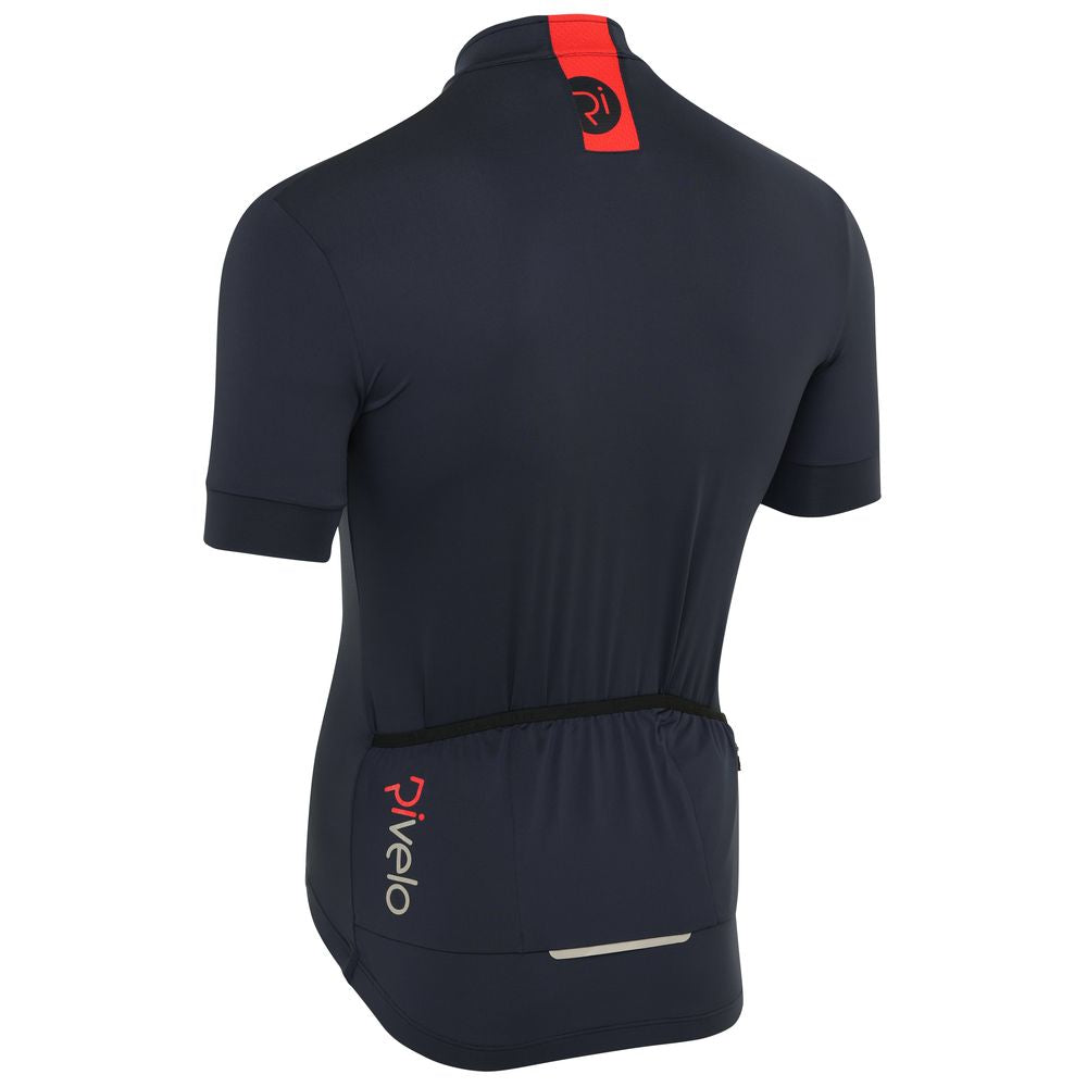 Rivelo Mens Newlands Jersey (Navy/Red) (studio)