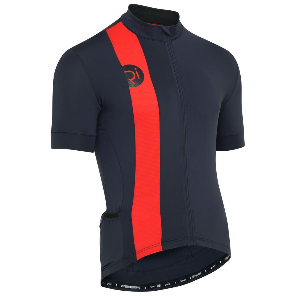 Rivelo Mens Newlands Jersey (Navy/Red) (studio)