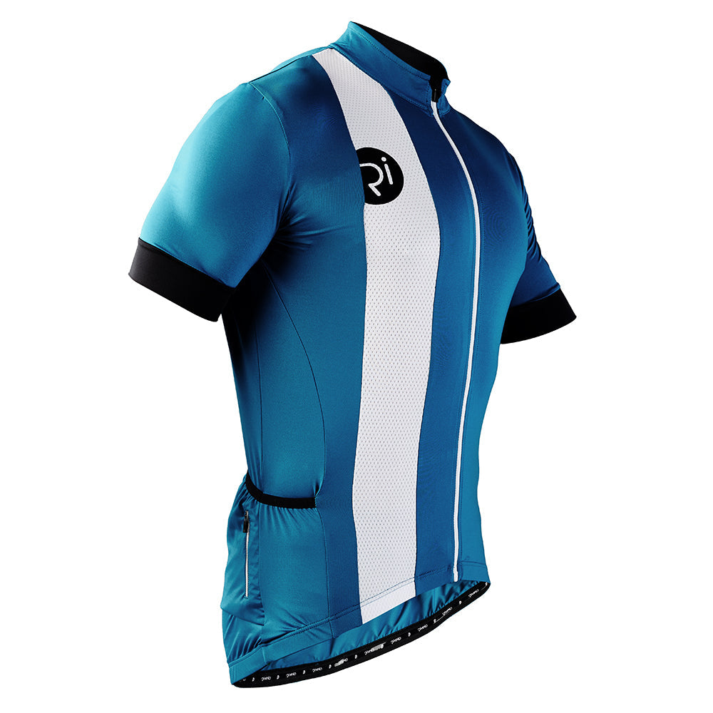 Rivelo Mens Newlands Jersey (Teal/White) (studio)