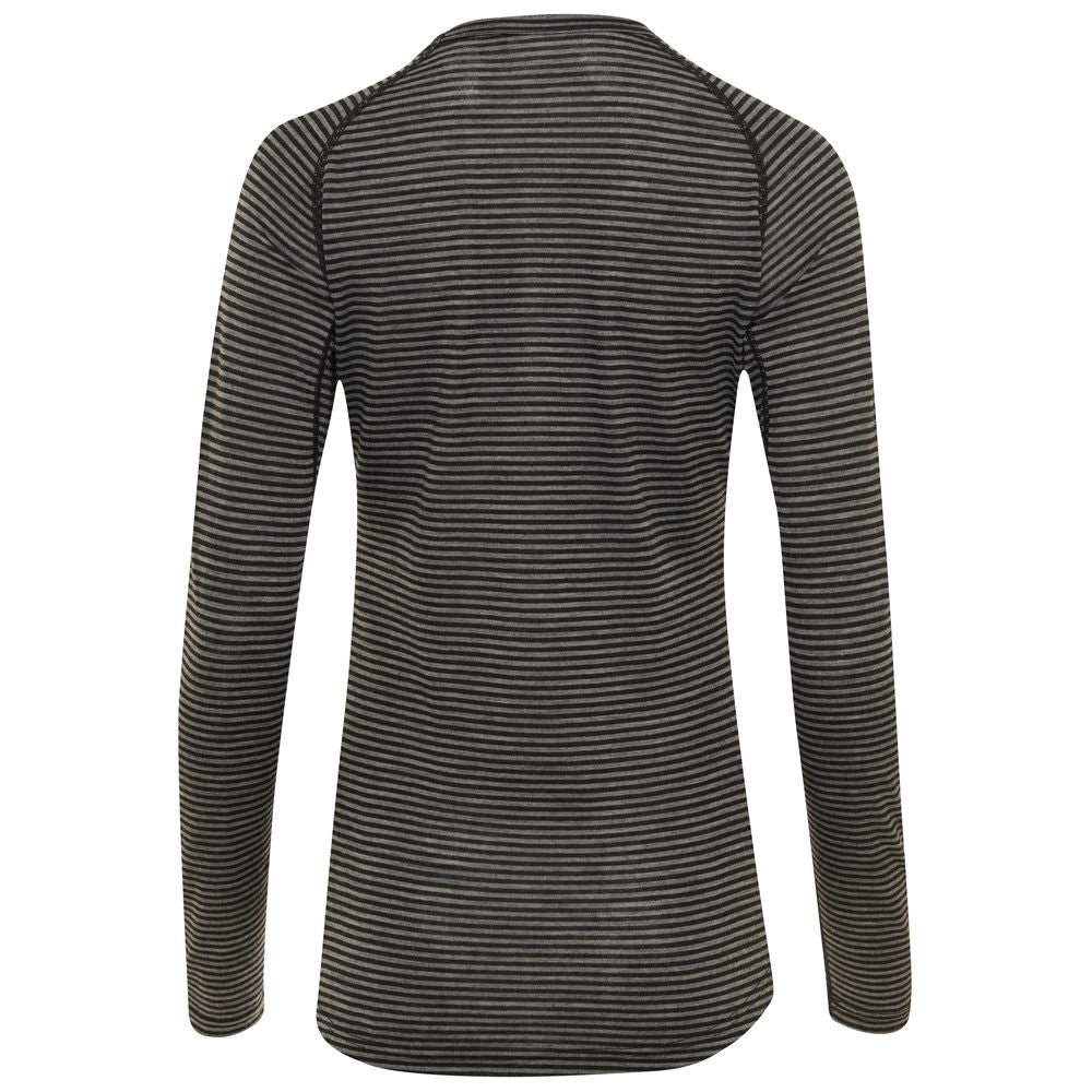 Rivelo Womens Ashdown Merino Blend Long Sleeve Base Layer (Black/Charcoal) (studio)