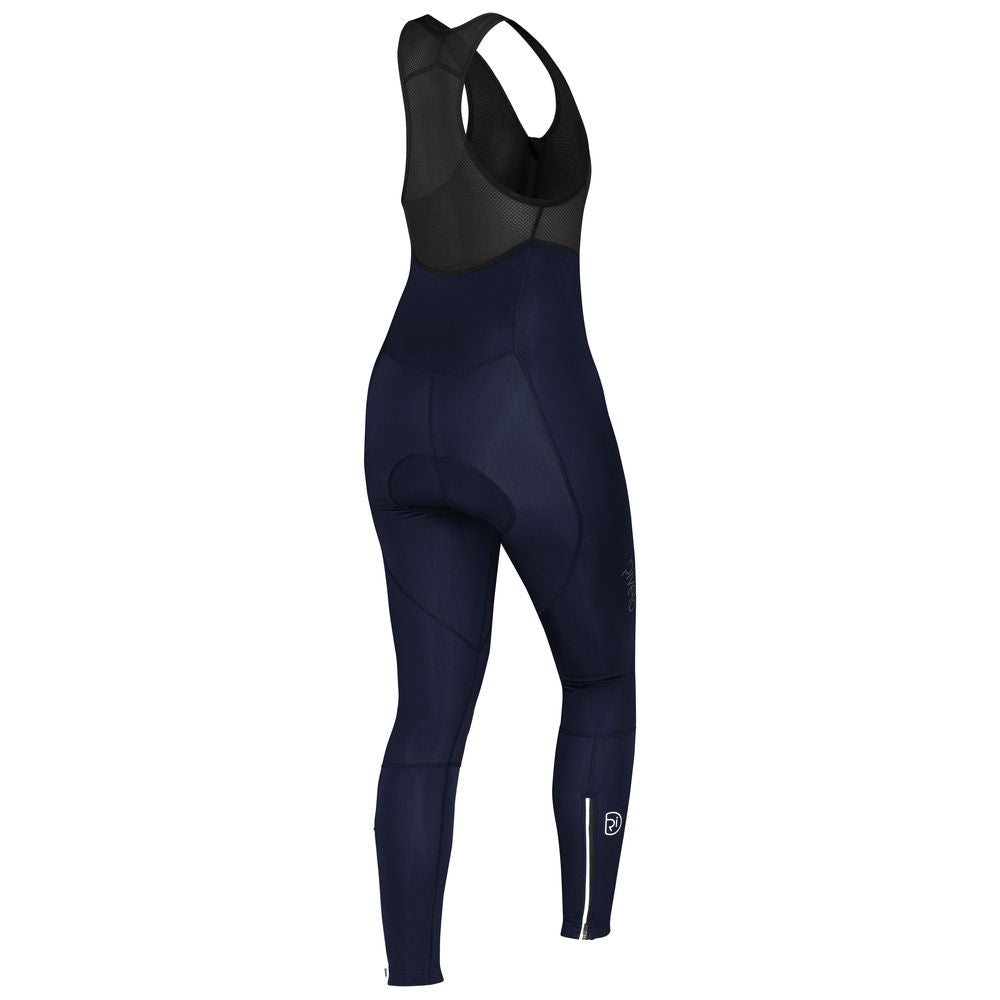 Rivelo Womens Eco Monsal Thermal Bib Tights (Navy) (studio)