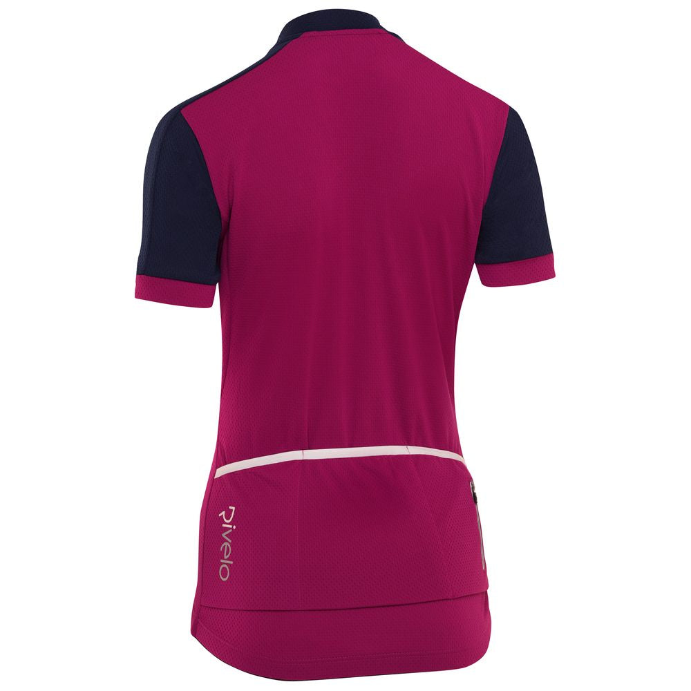 Rivelo Womens Rosedale Jersey (Magenta/Navy) (studio)