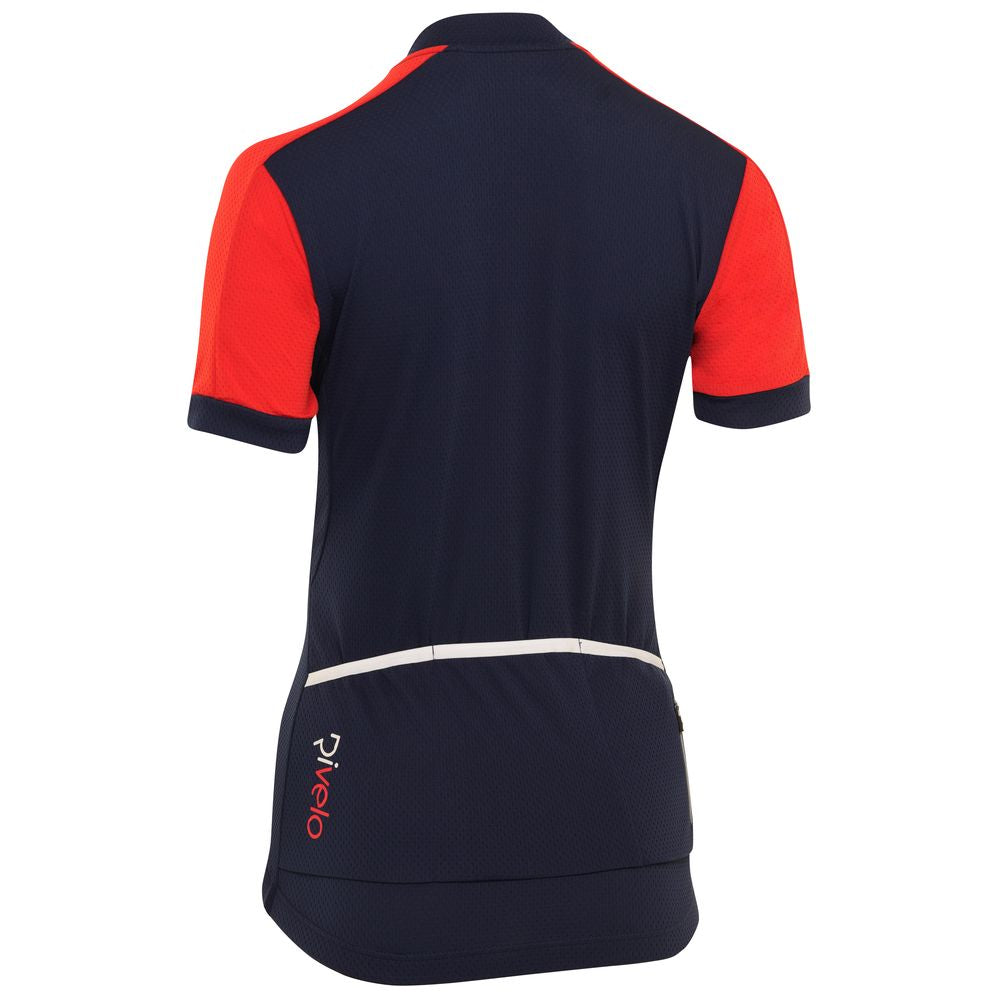Rivelo Womens Rosedale Jersey (Navy/Red) (studio)