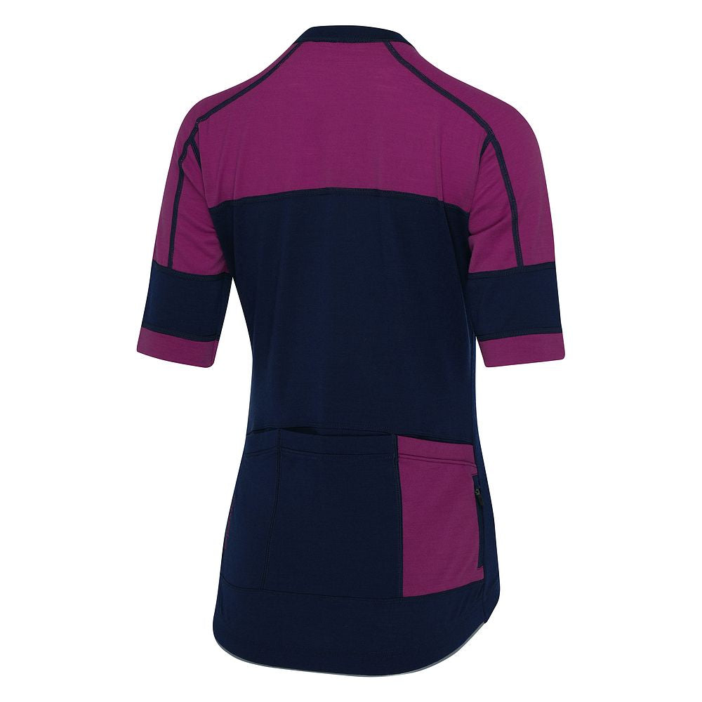 Womens Applecross II Jersey (Navy/Magenta) (studio)