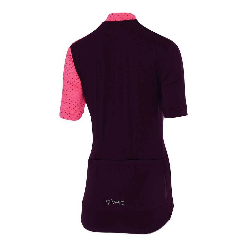 Womens Salcombe II Jersey (Mulberry/Coral) (studio)