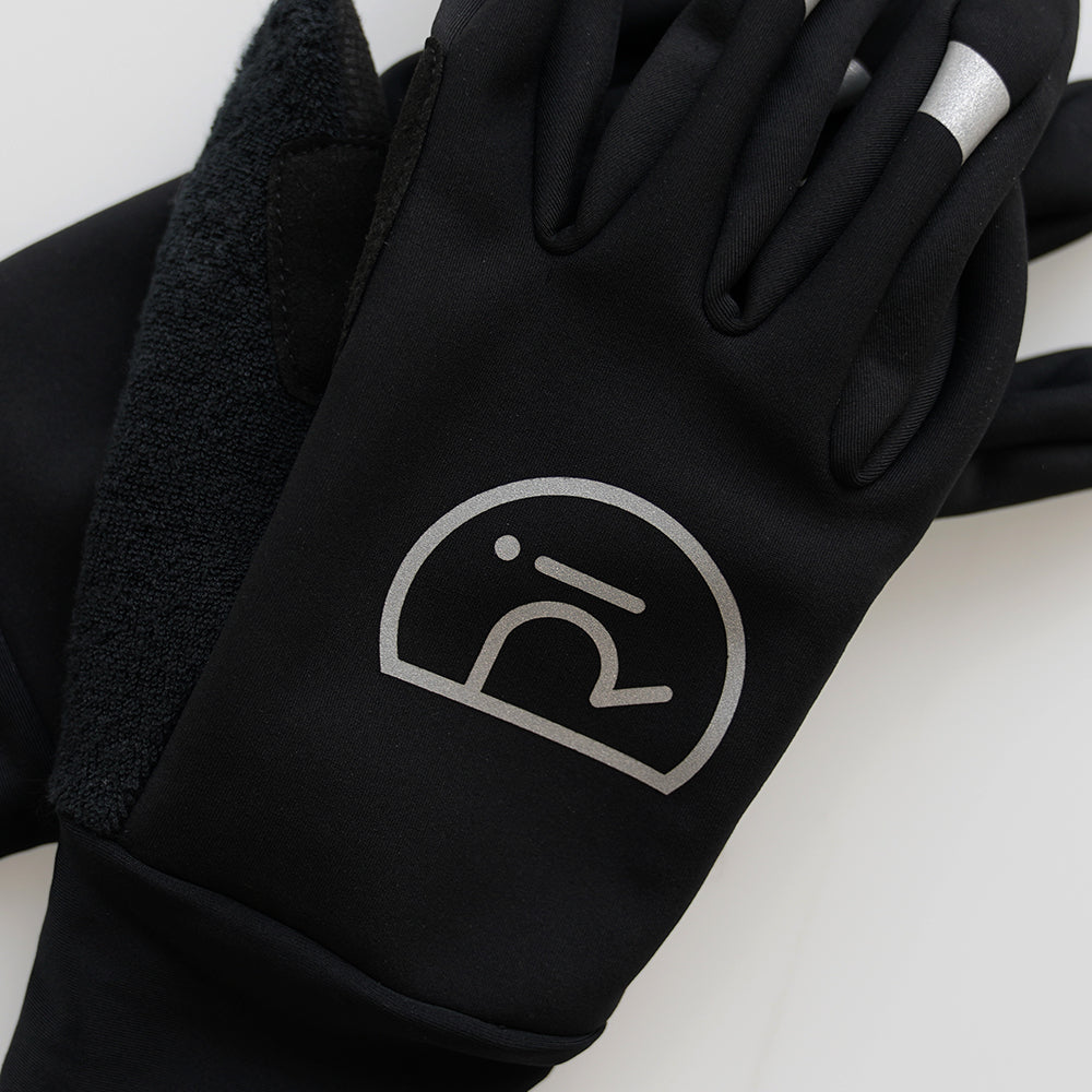 Rivelo Ashurst Softshell Gloves (Black/Reflective)