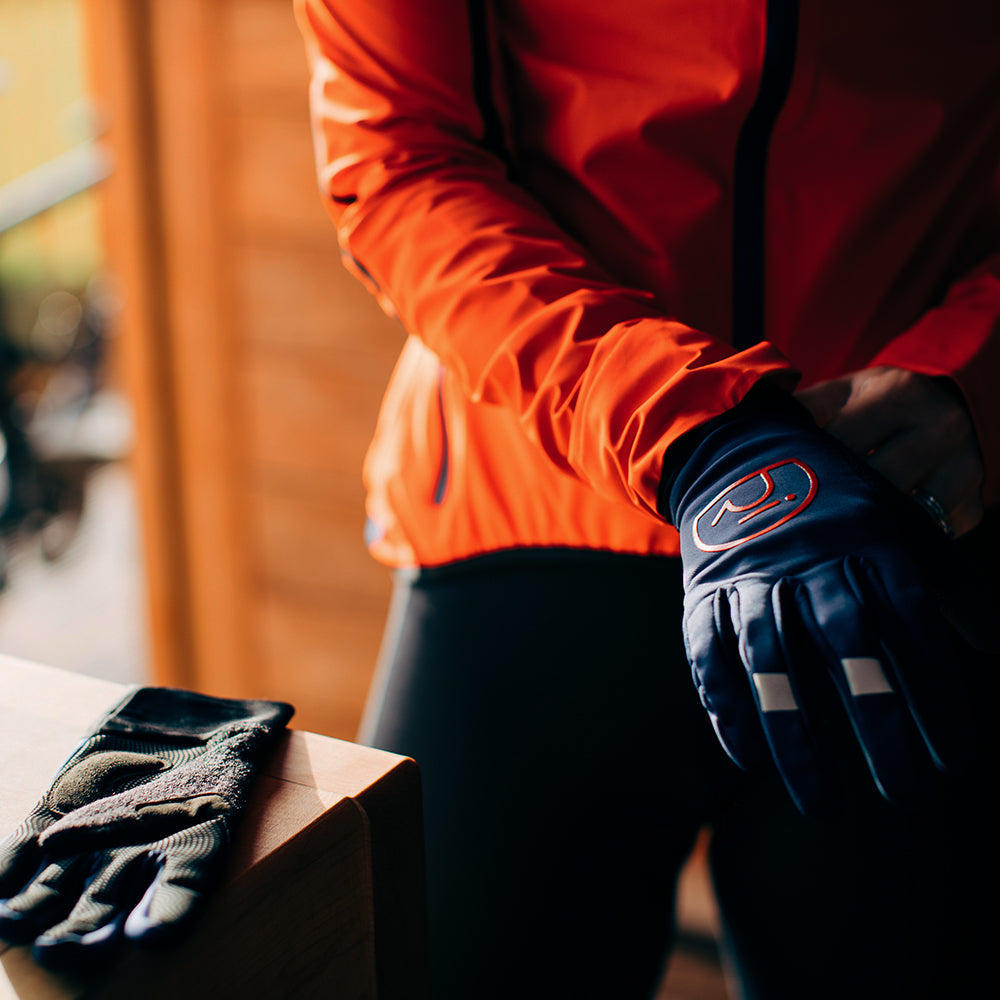 Rivelo Ashurst Softshell Gloves (Navy/Red)