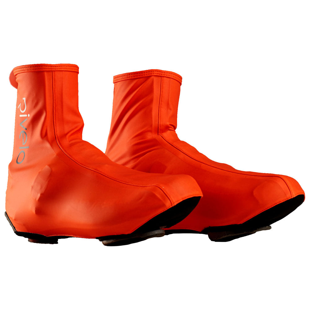 Rivelo Balham Rain Overshoes (Fluro Orange) (studio)