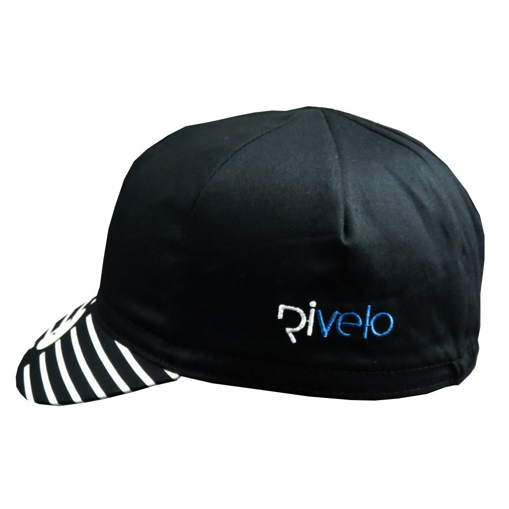 Rivelo Blissford Cycling Cap (Black/Teal) (studio)