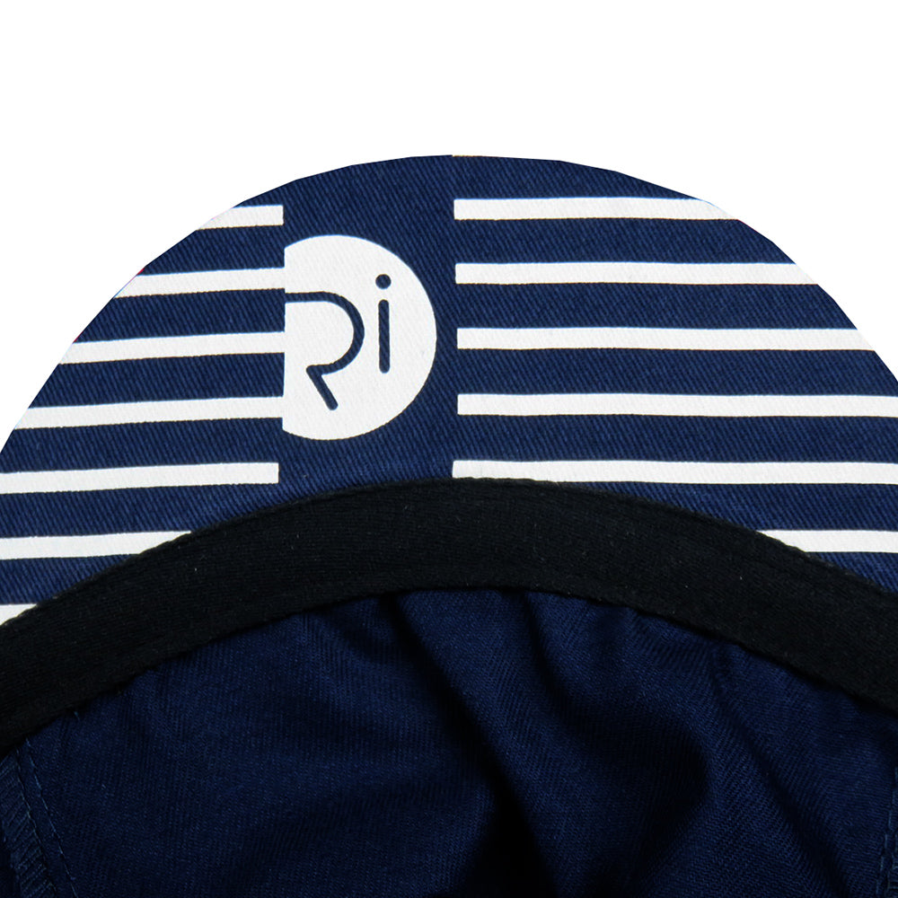 Rivelo Blissford Cycling Cap (Navy/Red) (studio)
