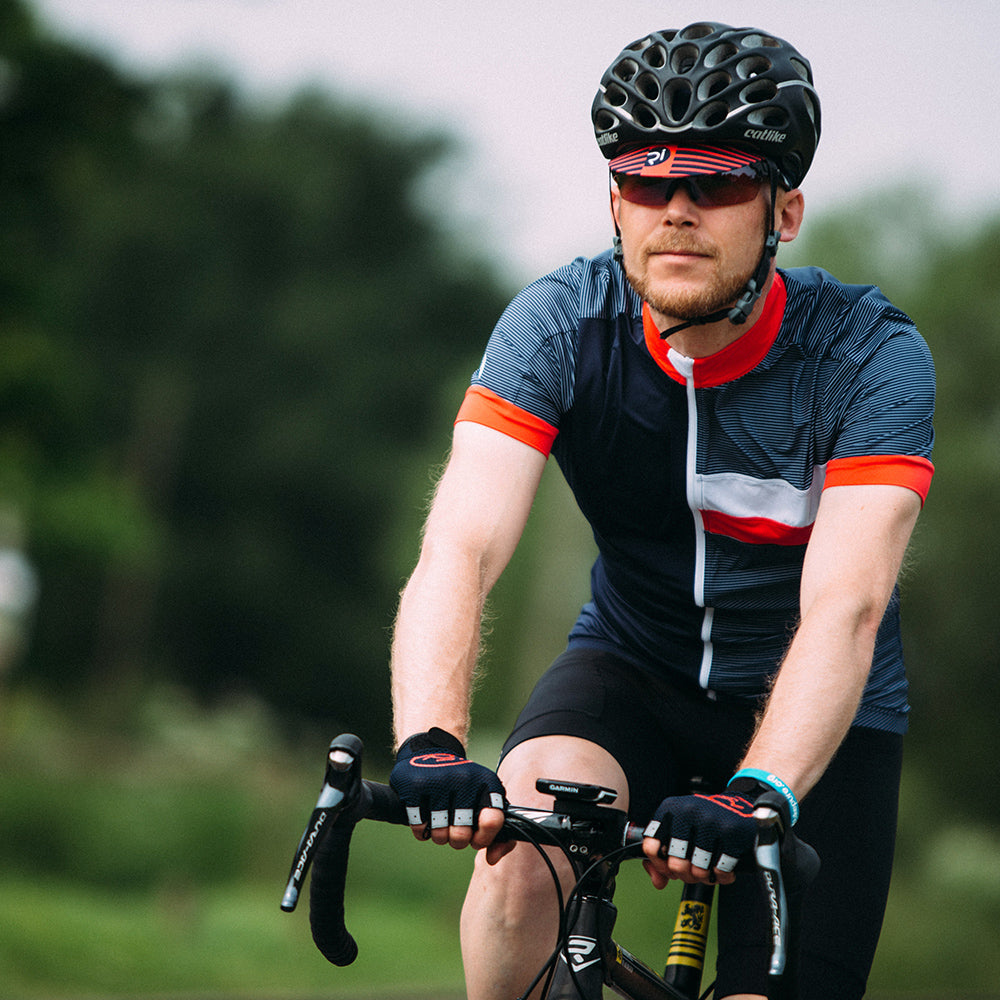 Rivelo Blissford Cycling Cap (Navy/Red)