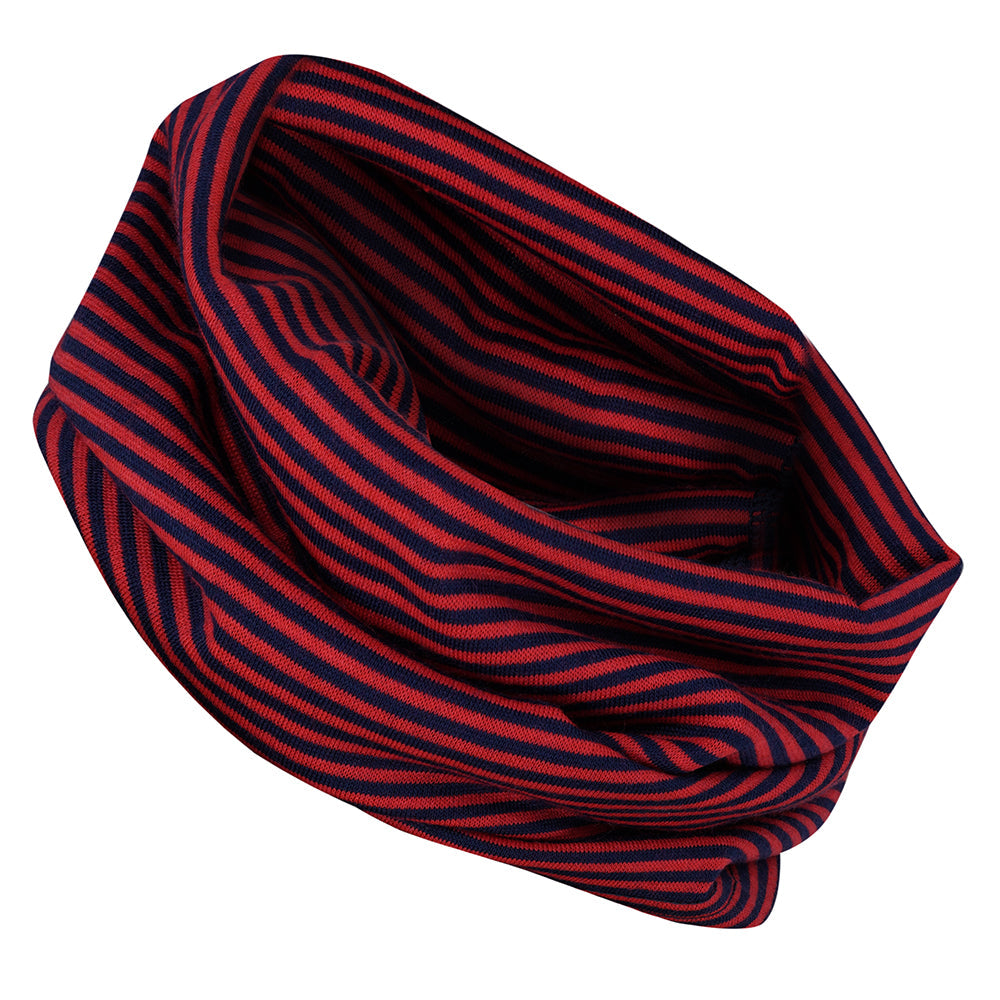 Rivelo Brockham Merino Blend Neck Warmer (Navy/Red) (studio)