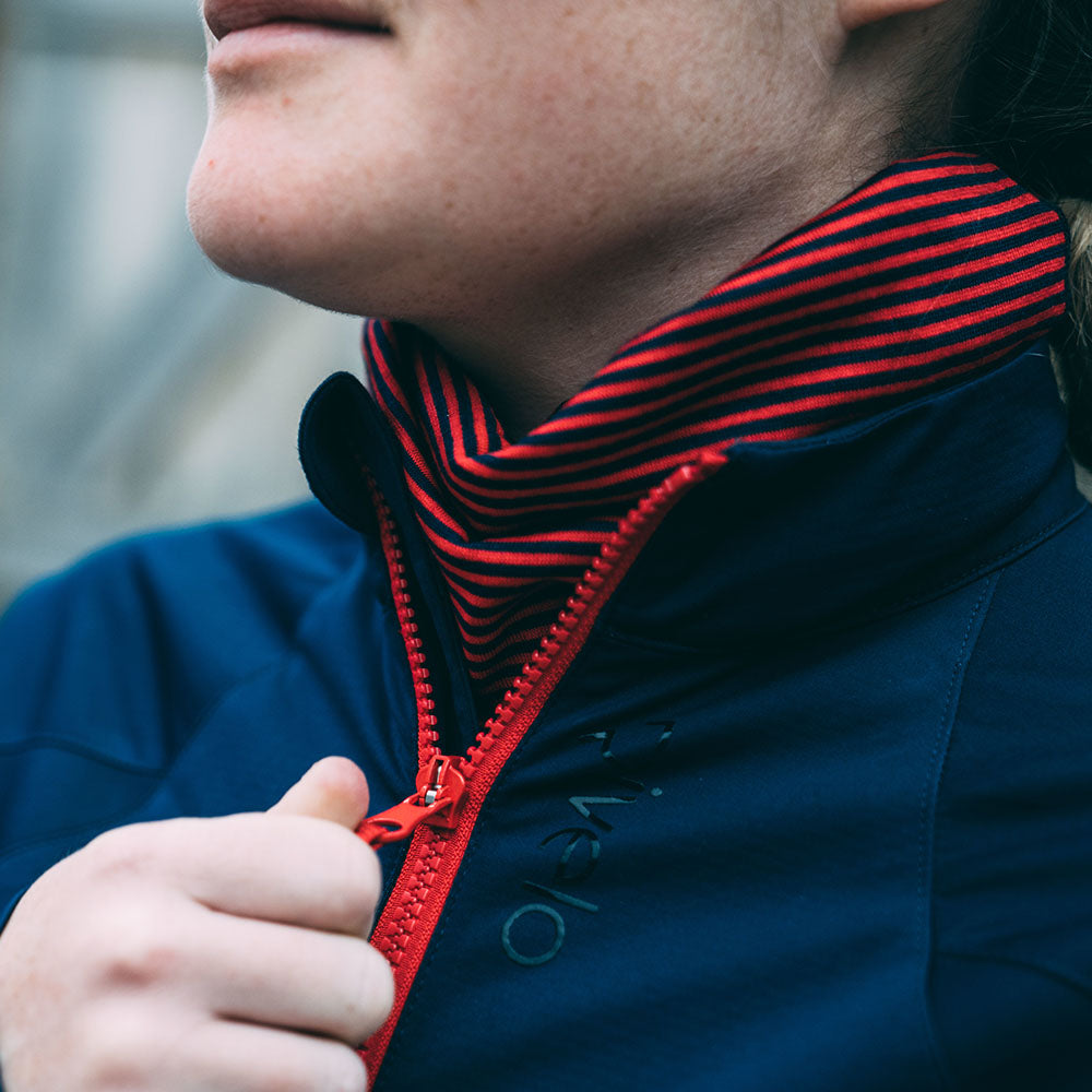Rivelo Brockham Merino Blend Neck Warmer (Navy/Red)
