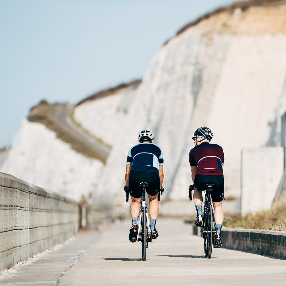 Mens Barbondale Merino Blend Jersey (Burgundy/Navy)