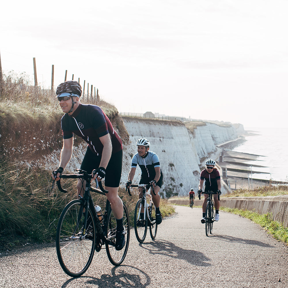 Mens Barbondale Merino Blend Jersey (Burgundy/Navy)