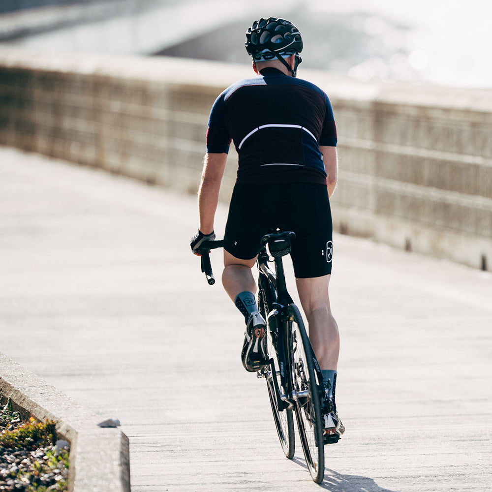 Mens Barbondale Merino Blend Jersey (Burgundy/Navy)