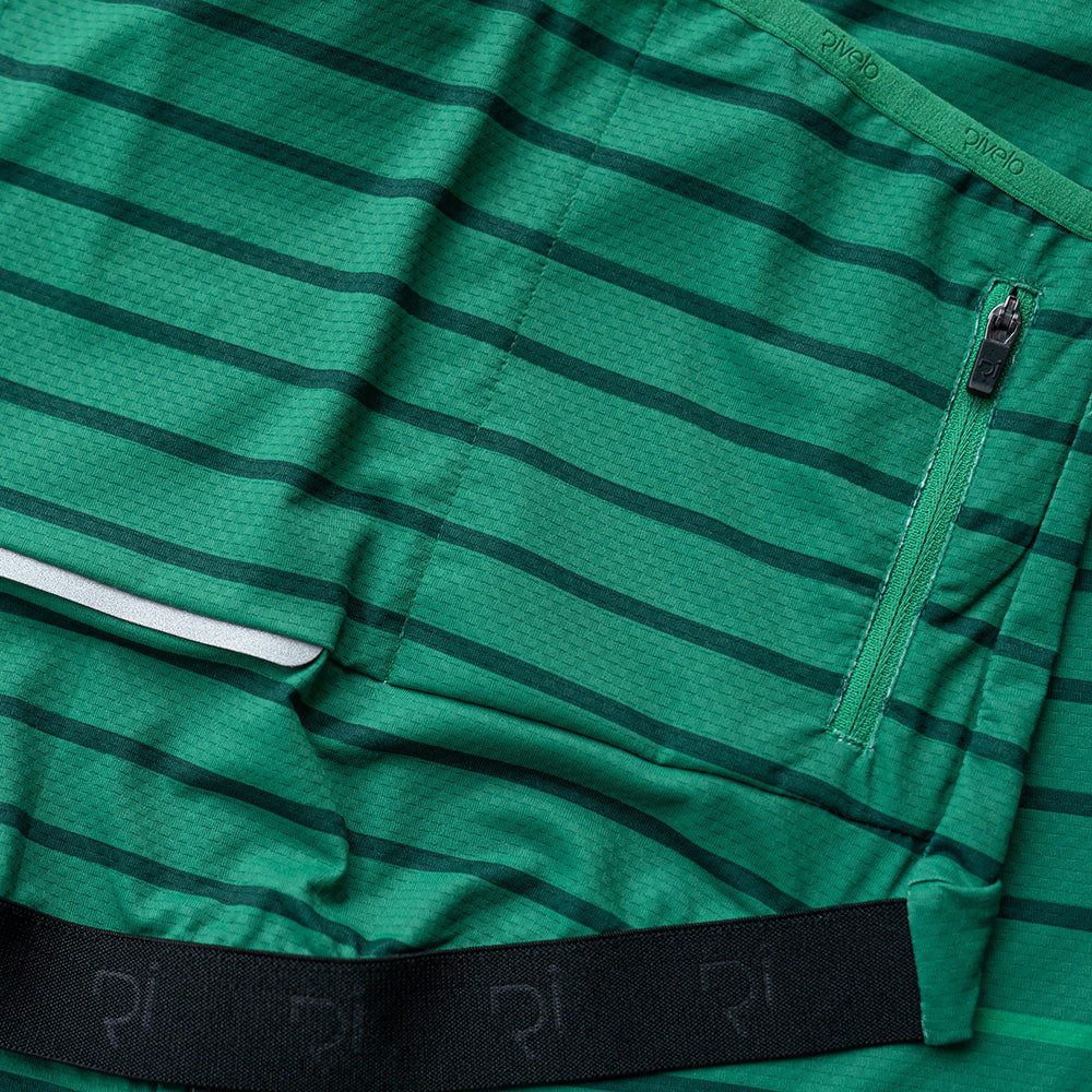 Rivelo Mens Barhatch Jersey (Green Stripe)