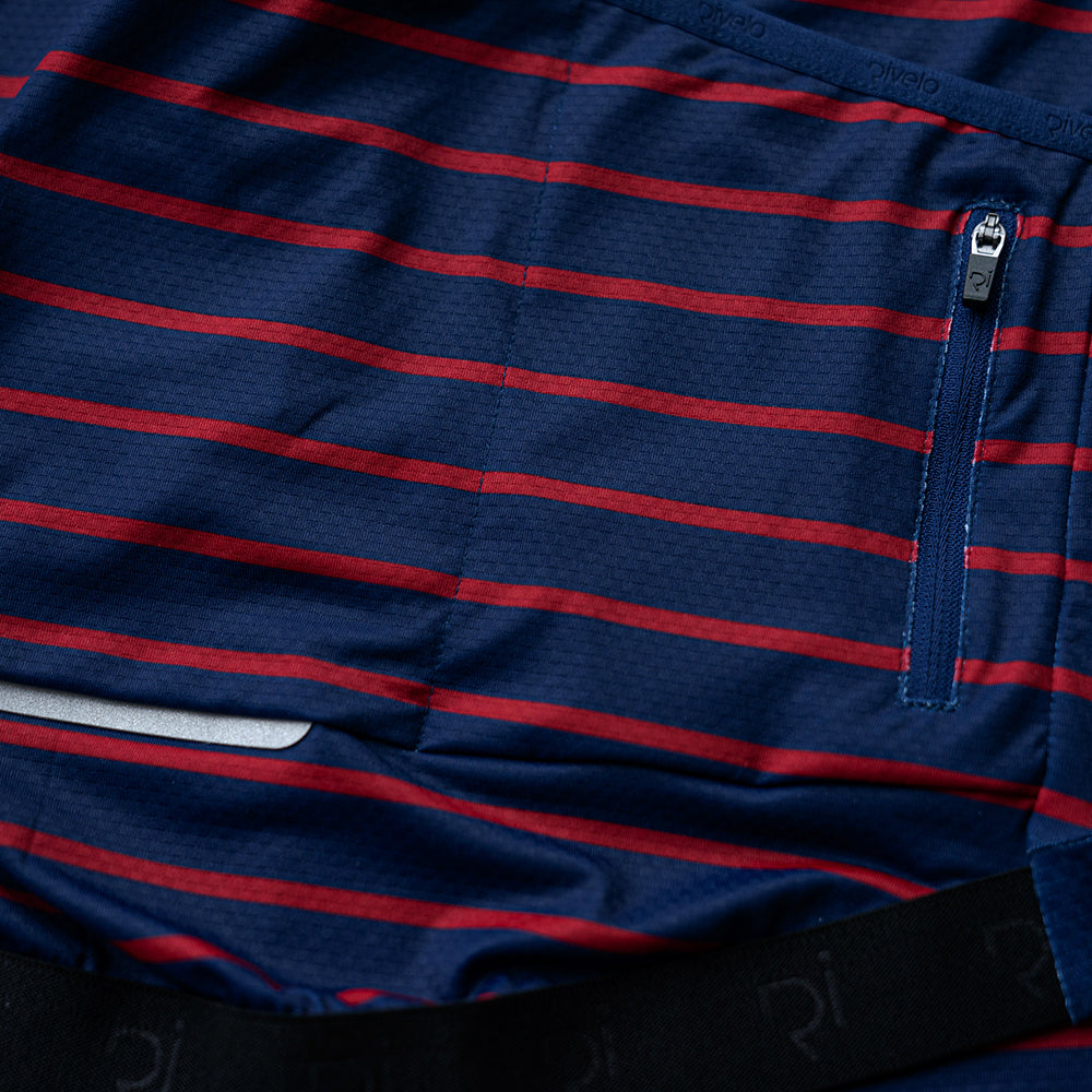 Rivelo Mens Barhatch Jersey (Navy Stripe)