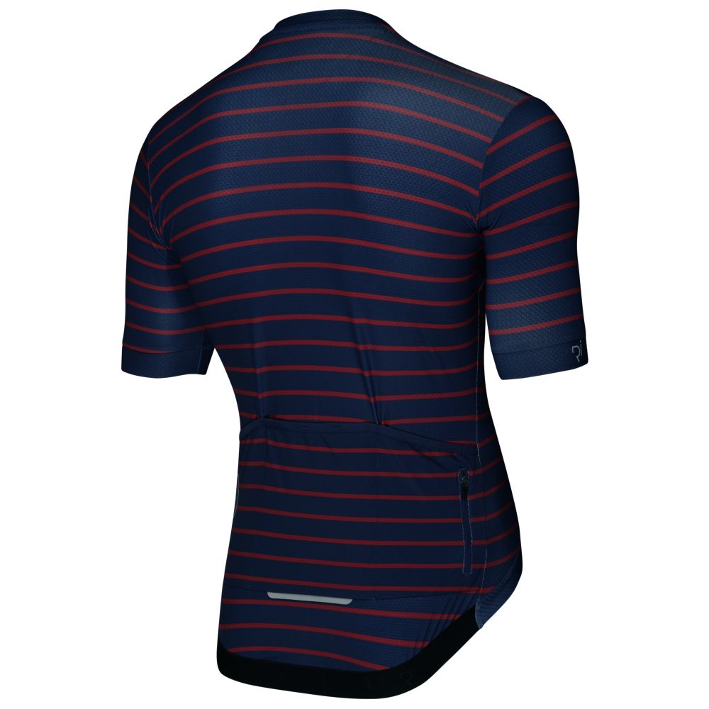 Rivelo Mens Barhatch Jersey (Navy Stripe) (studio)