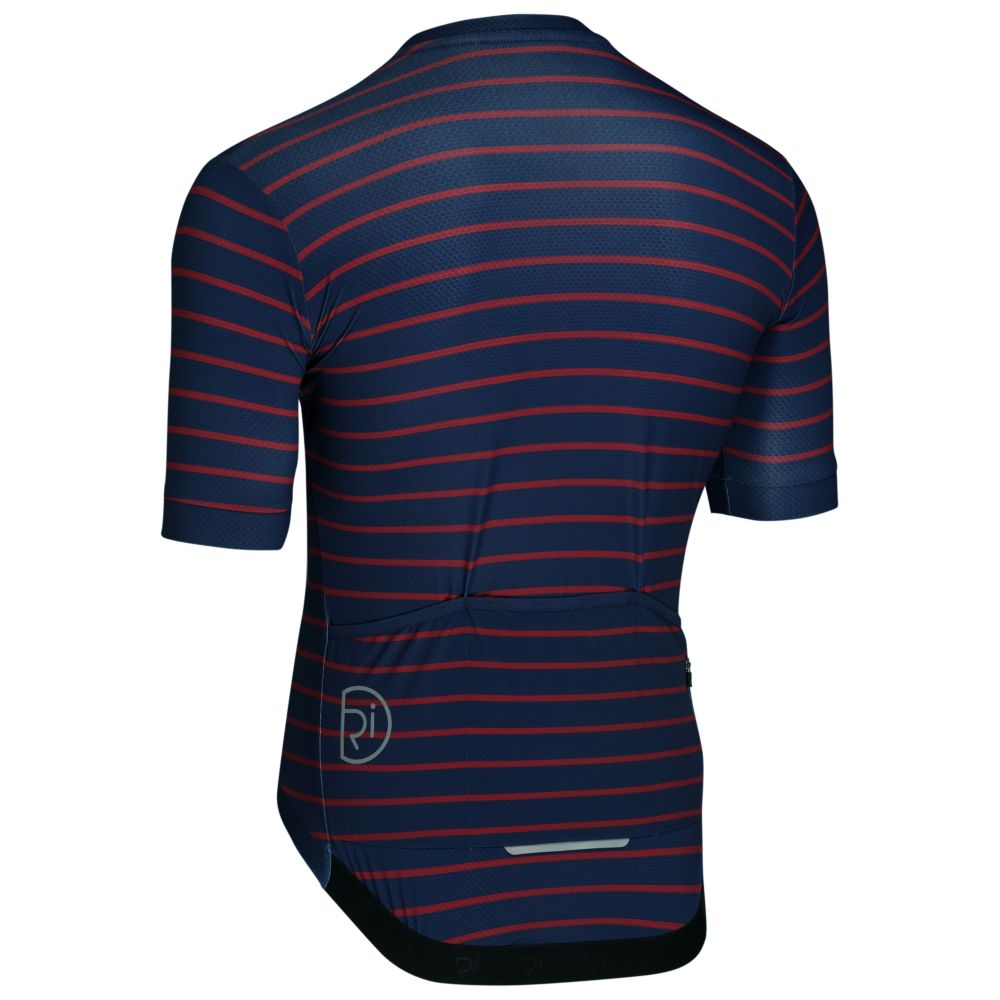Rivelo Mens Barhatch Jersey (Navy Stripe) (studio)