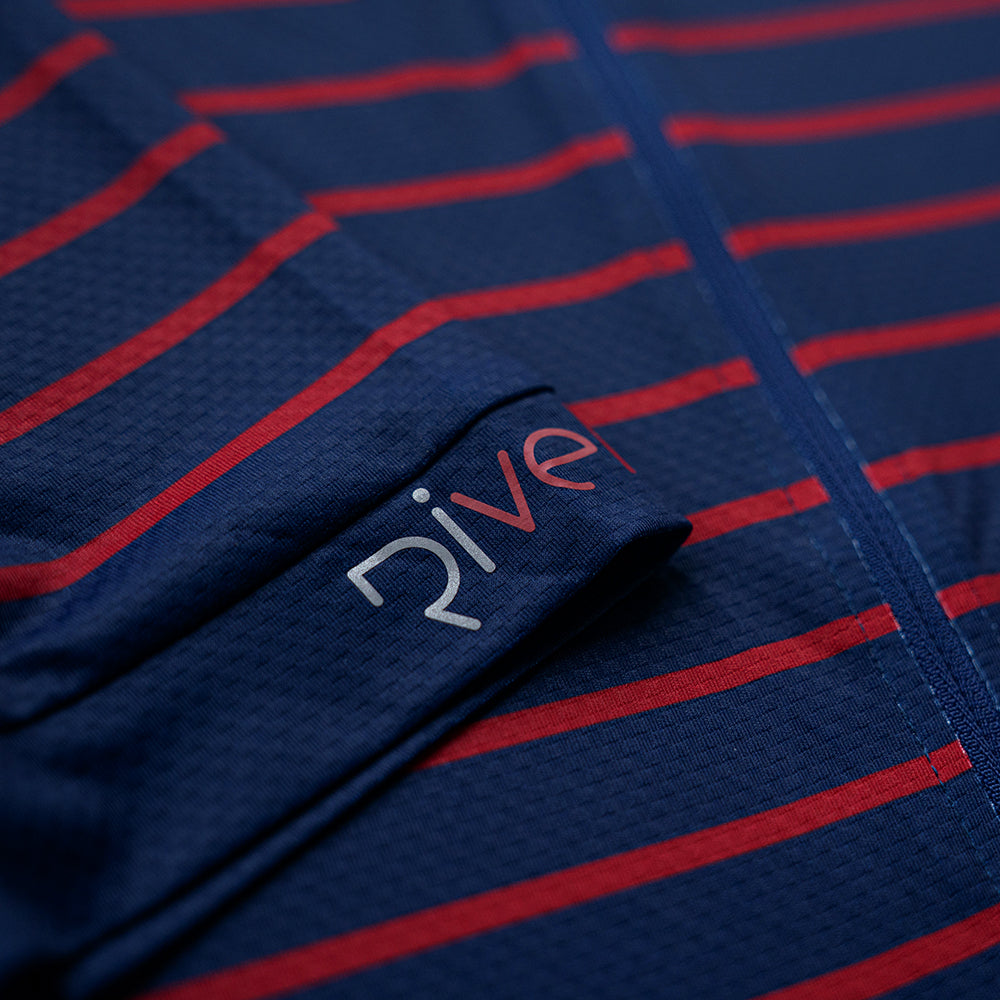 Rivelo Mens Barhatch Jersey (Navy Stripe)