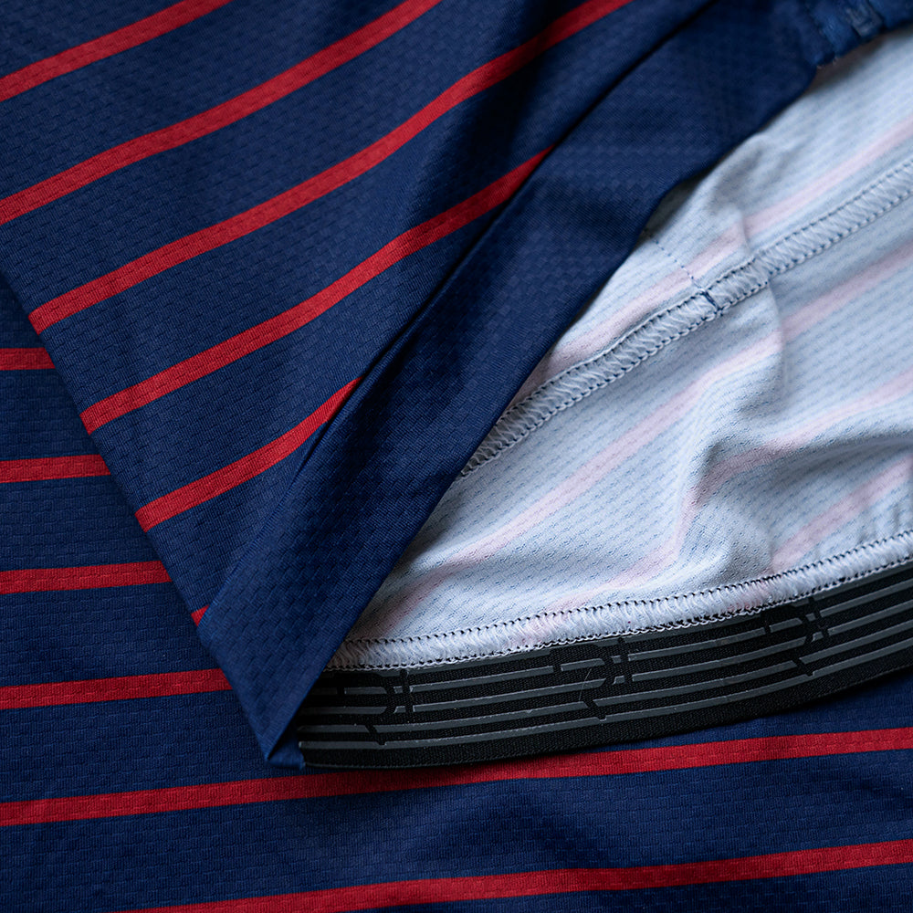 Rivelo Mens Barhatch Jersey (Navy Stripe)