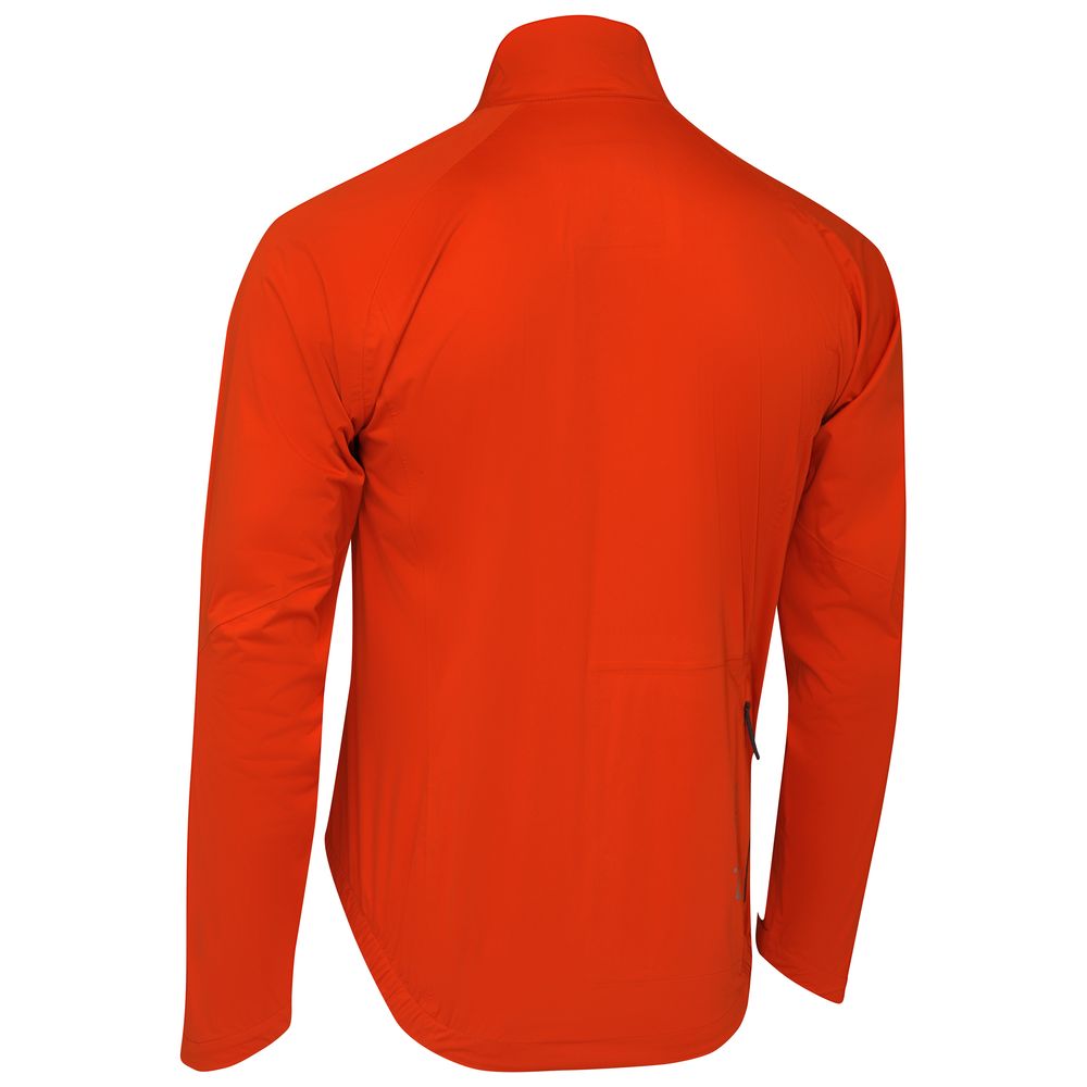 Rivelo Mens Cairnwell High Performance Rain Jacket (Burnt Orange/Asphalt) (studio)