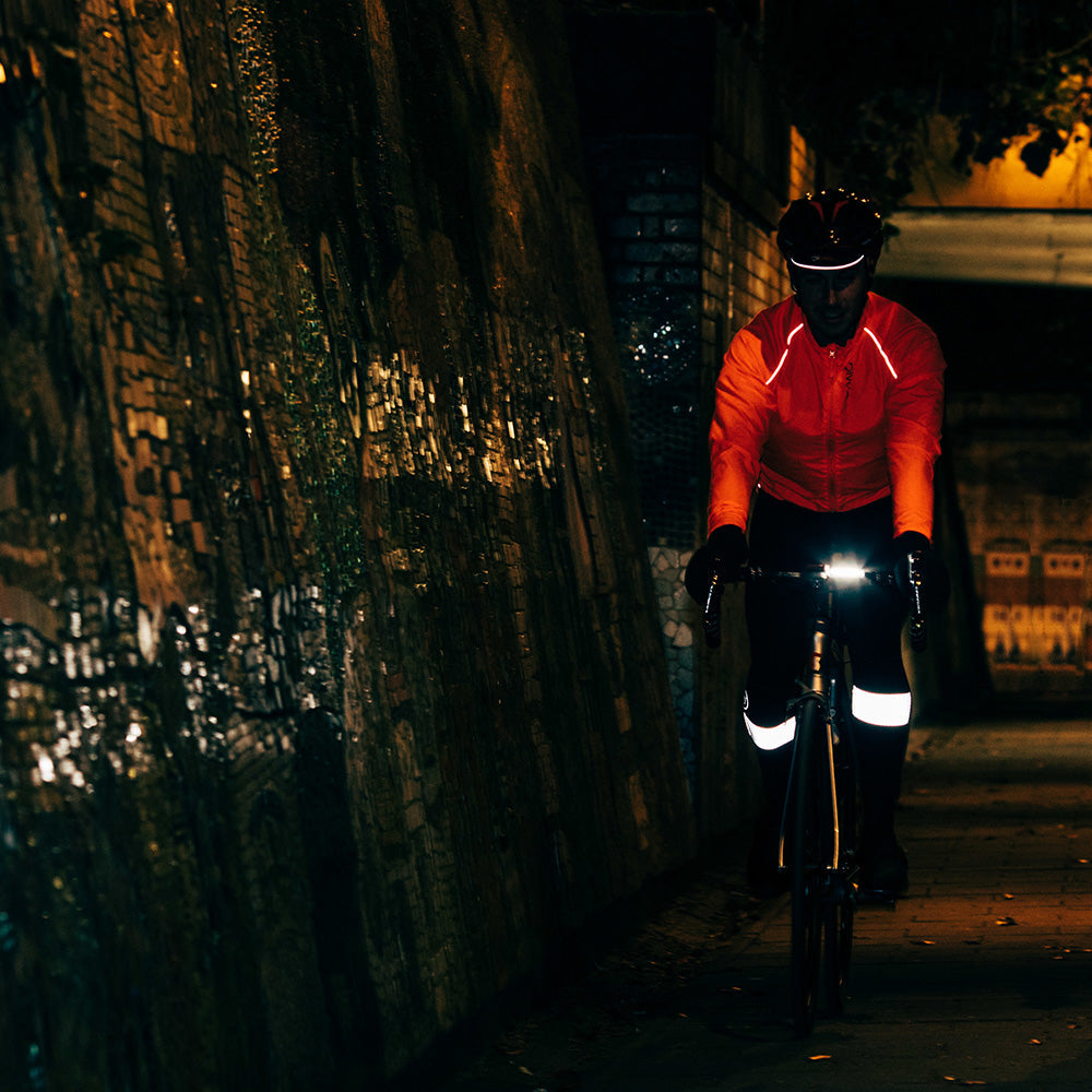 Rivelo Mens Camberwell Bib Tights (Black/Fluro Orange)