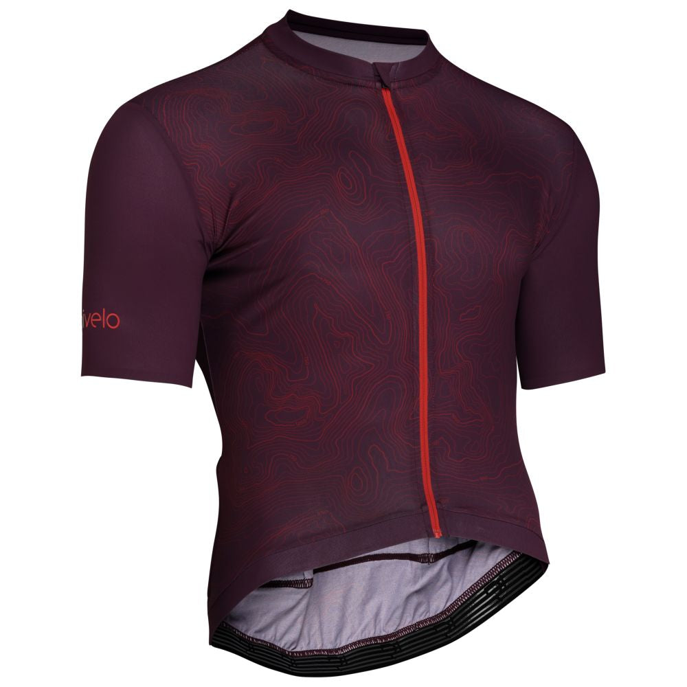 Rivelo Mens Contour Jersey (Burgundy) (studio)
