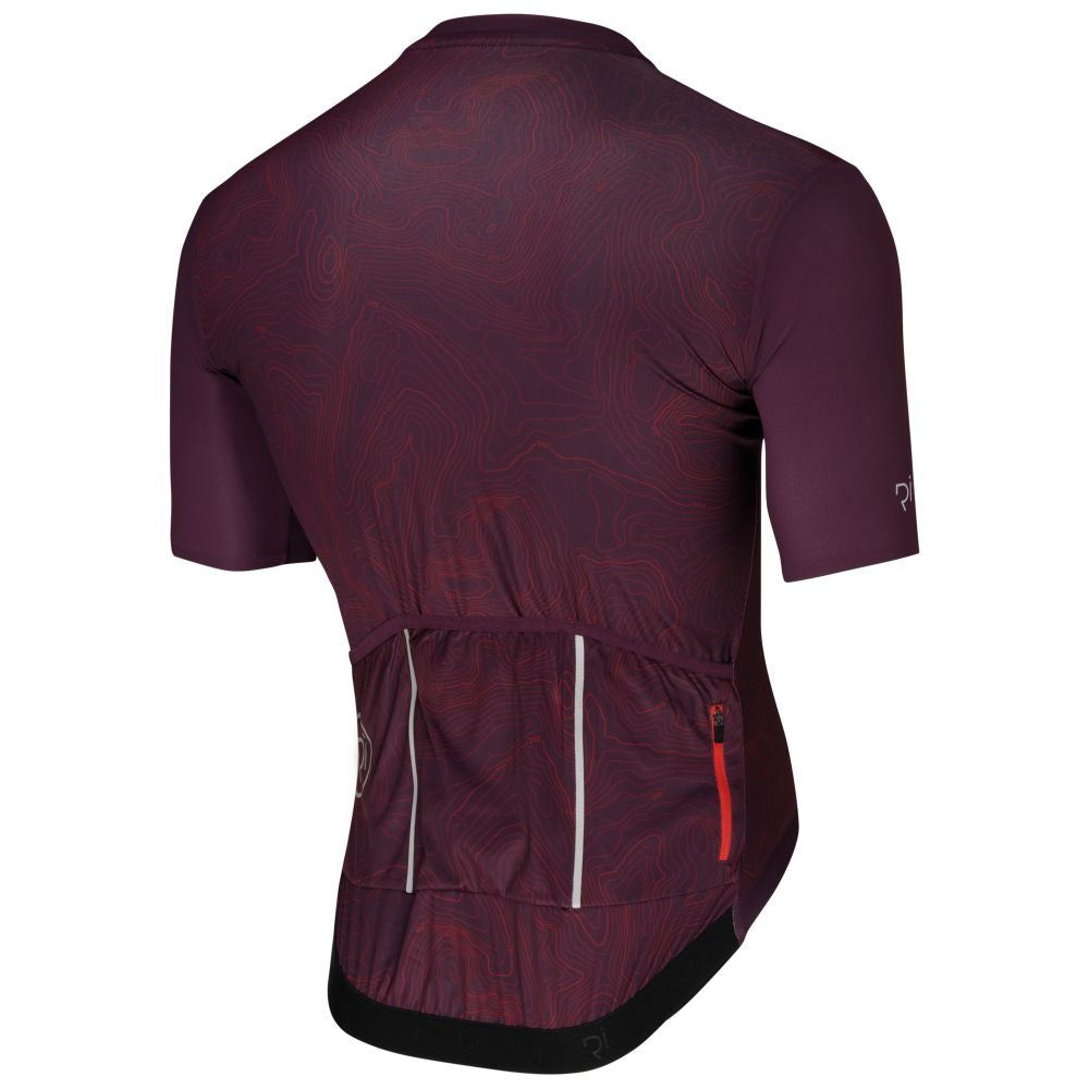 Rivelo Mens Contour Jersey (Burgundy) (studio)