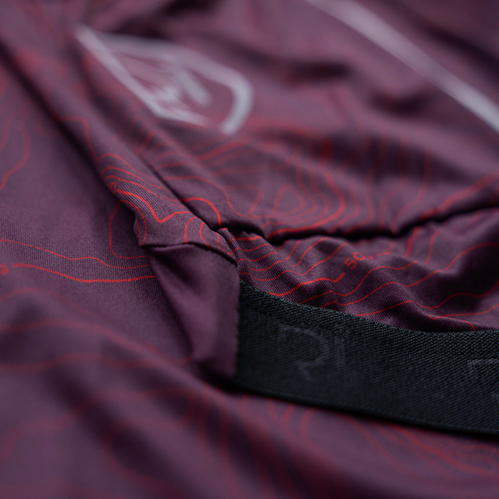 Rivelo Mens Contour Jersey (Burgundy)
