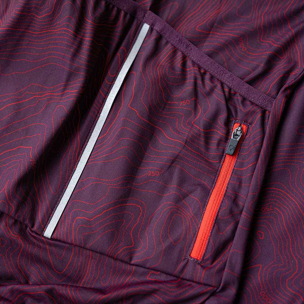 Rivelo Mens Contour Jersey (Burgundy)