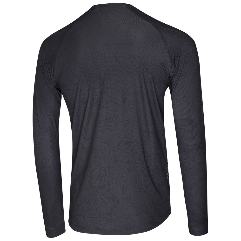 Rivelo Mens Contour Long Sleeve MTB Jersey (Slate) (studio)